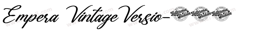 Empera VintageVersio字体转换 Empera VintageVersio字体转换